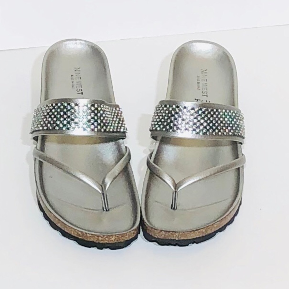 New Nine West Rhinestone sandal
